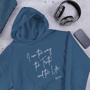 Christian Hoodie, Religious Gift, Faith Apparel, Christian Theme Sweatshirt, Faith Hoodie, Bible Verse Sweatshirt