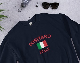 Positano Sweatshirt, Positano Italy Flag Sweatshirt, Italy Shirt, Positano Italy, Italy, Positano Italy Sweatshirt