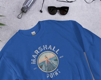 Maine Lighthouse Sweatshirt, Maine, Maine Lighthouse Sweatshirt, Marshall Point Lighthouse Shirt, Nautical Gift, Coastal Maine Lighthouse