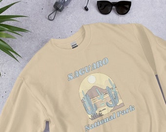 Saguaro National Park Sweatshirt, Retro Saguaro National Park Sweatshirt, Saguaro, National Park Gift