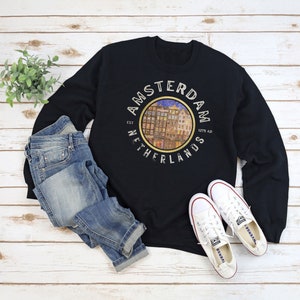 Amsterdam, Amsterdam Sweatshirt, Amsterdam Netherlands, City of Amsterdam, Amsterdam Sweatshirt, Sweatshirt, Amsterdam Apparel, Dutch
