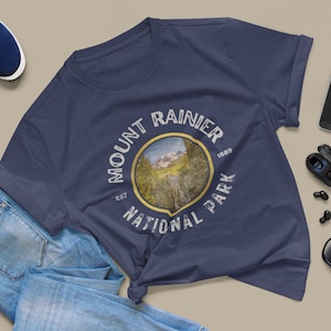 Mount Rainier T-Shirt, Rainier Shirt, Mount Rainier Tee, Mount Rainier, National Park, National Park T-Shirt