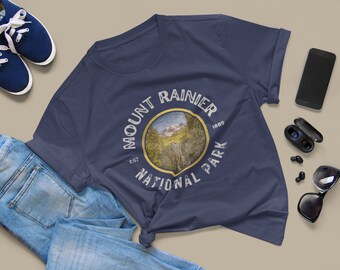 Mount Rainier T-Shirt, Rainier Shirt, Mount Rainier Tee, Mount Rainier, National Park, National Park T-Shirt