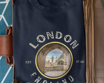 London, London Sweatshirt, London England, Graphic Design, Big Ben, City of London, England Sweatshirt, Sweatshirt, London Apparel, British