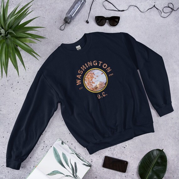 Washington DC Cherry Blossom Sweatshirt DC Inspired Floral Sweatshirt Cherry Blossom Sweatshirt DC Travel Gift Etsy
