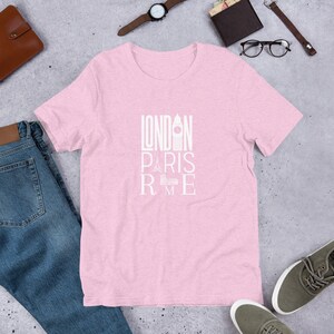 London, Paris, Rome, City, Cities, Europe, T-Shirt, London Shirt, Paris Shirt, Rome Shirt