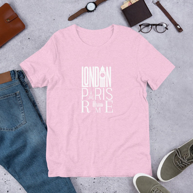 London, Paris, Rome, City, Cities, Europe, T-Shirt, London Shirt, Paris Shirt, Rome Shirt