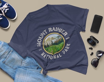 Mount Rainier T-Shirt, Rainier Shirt, Mount Rainier Tee, Mount Rainier, National Park, National Park T-Shirt