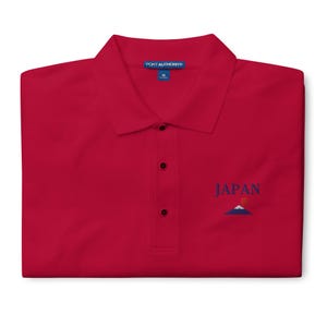 Japan Embroidered Polo Shirt, Japan Shirt, Japan Polo Shirt, Japan Souvenir