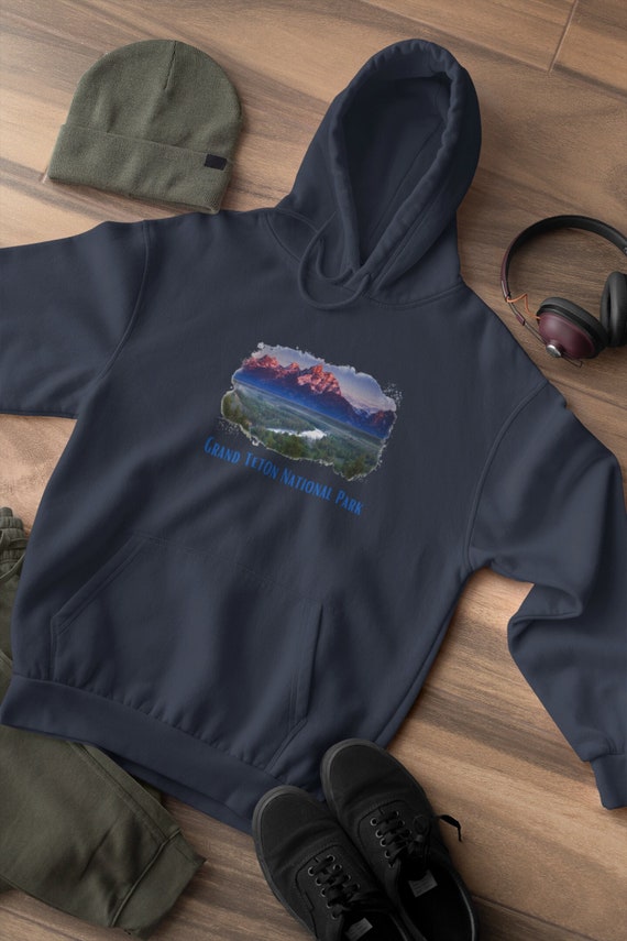 Grand Teton Tetons National Park Wyoming Unisex Hoodie Sweats Sweatshirt Fleece Outer Wear Mountains Rockies Rocky Mountains Etsy Ireland