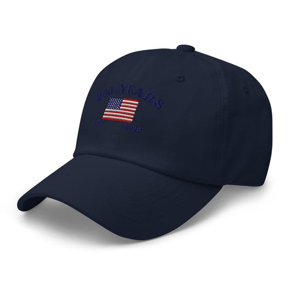 【未使用】アメリカ海軍 250周年 記念 キャップ 2026年 アメリカ合衆国建国250周年記念帽子、ハクトウワシ刺繍入り愛国