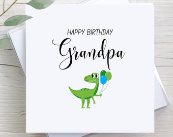 Grandadasaurus Card Printable Grandpasaurus Card Digital Download Greeting Birthday ...
