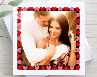Personalized Photo Valentine's Day Card, Custom Greeting