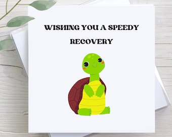 Wishing You A Speedy Recovery, Personalized Greeting Card, Custom Card, Sympathy Card, Custom Get Well Soon Card, Encouragement Gift