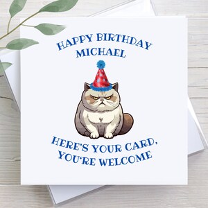 Funny Personalized Birthday Card For Friend: Custom Greeting Card