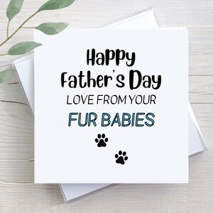 Personalized Father&#39;s Day Card From Dog: Fur Babies Card