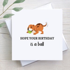 Personalized Card, Birthday Card From Dog, Gift From Dog, Personalized Dog Birthday Card, Custom Greeting Card, Funny Dog Card