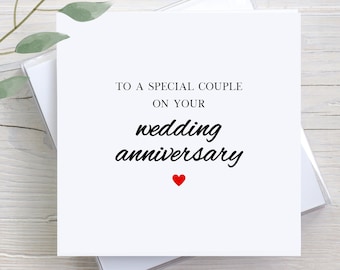 Custom Anniversary Card For Couple: Personalized Greeting Card