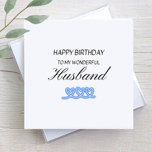 Birthday Gift For Husband, Personalized Gift, Card For Husband, Custom Greeting Card, Personalized Card, Custom Birthday Card, Keepsake Card