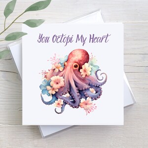 You Octopi My Heart Card: Funny Valentine&#39;s Day Greeting Card