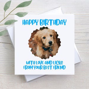 Personalized Dog Birthday Card: Gift From Dog