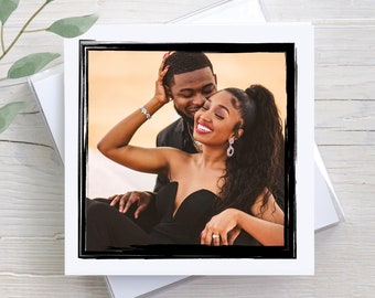 Personalized Photo Birthday Card: Custom Message Gift