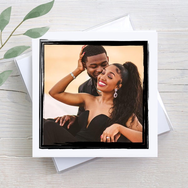 Personalized Photo Birthday Card: Custom Message Gift