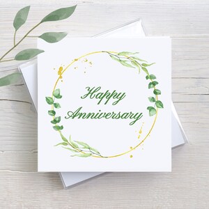 Romantic Anniversary Card, Cute Anniversary Card, Card For Husband, Custom Greeting Cards, Card For Wife, Anniversary Gift For Her, For Him