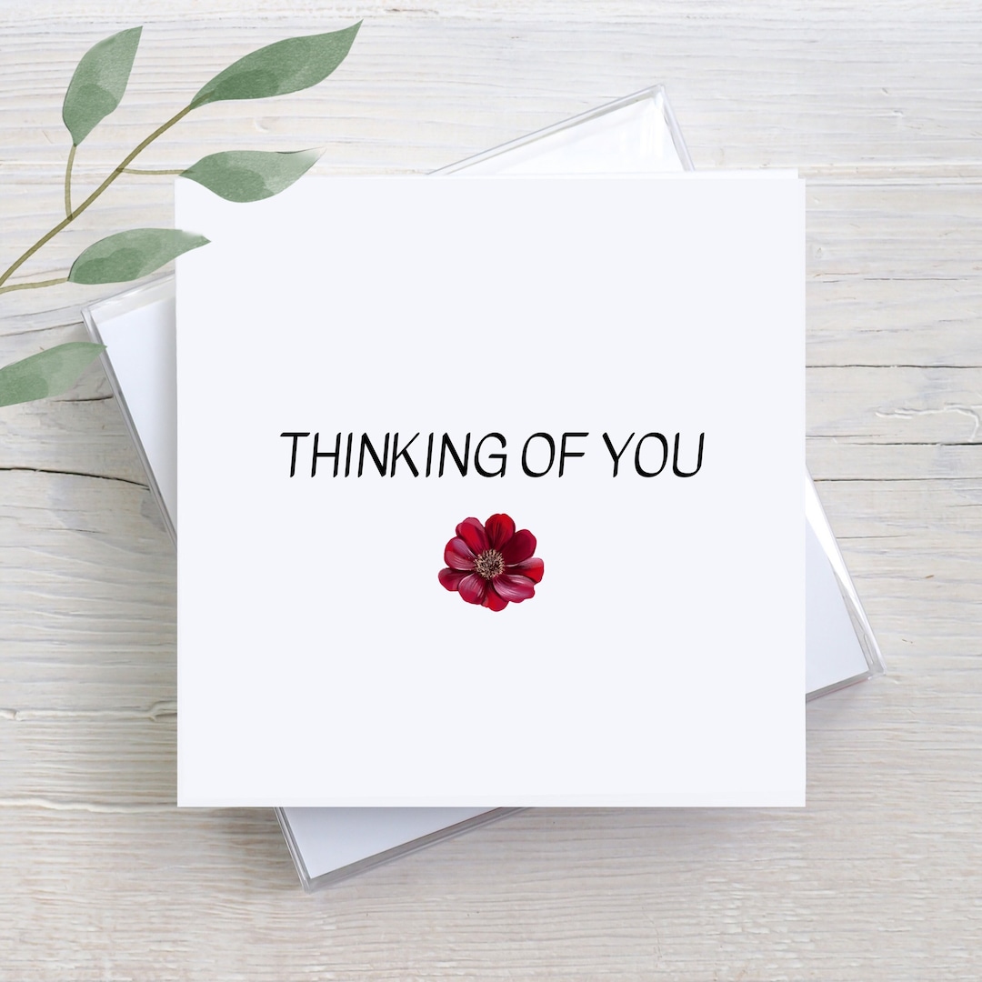 Personalized Thinking of You Card: Sympathy & Encouragement - Etsy
