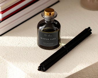 Black Opium Strong Luxury Reed Diffuser - Highly Scented Reed Diffuser - Incredible Scent Throw - Long Lasting