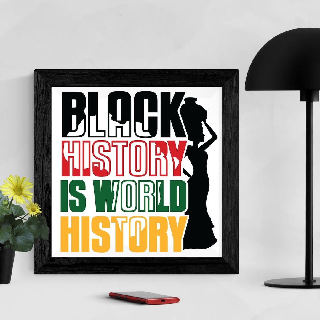 Black History Wall Art, Black History is World History, Black History