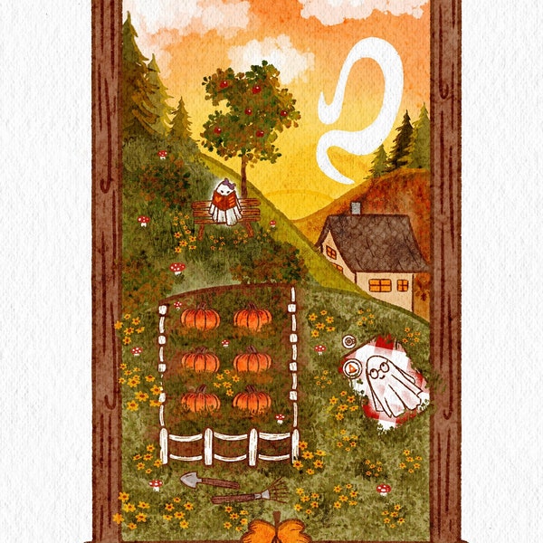 Marque page Illustré "Un après-midi d'automne avec Ernest"