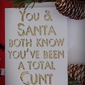 Weihnachtskarte für Erwachsene mit Humor