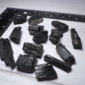 Natural Raw Black Tourmaline Healing Energy Crystals
