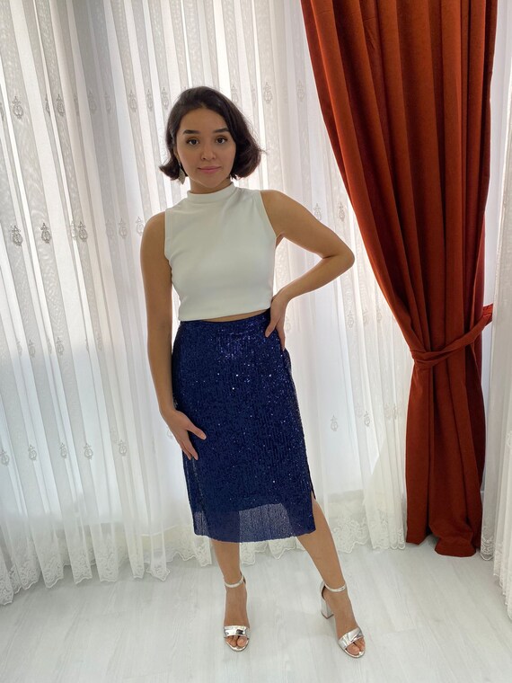 Sequin pencil cheap skirt glitter