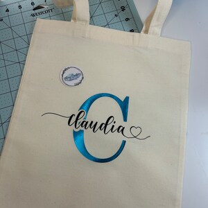 Tote Bag - bolso de mano, bolso de lona, bolsas de compras, Bolso con nombre personalizado, Regalo personalizado.