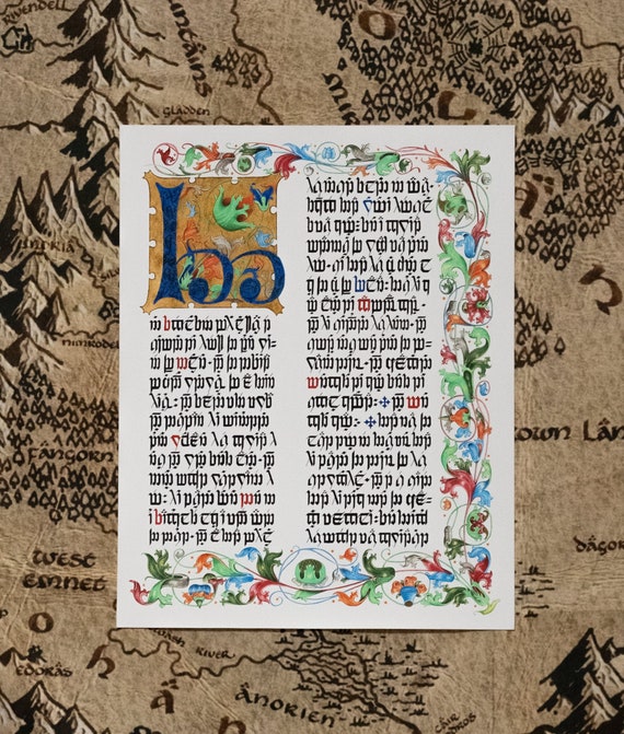 Middle Earth Illuminated Manuscript 11