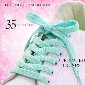 Flat Colorful Shoelaces Many AMAZING COLORS to Choose From We Ship Out Fast From The USA!!!!