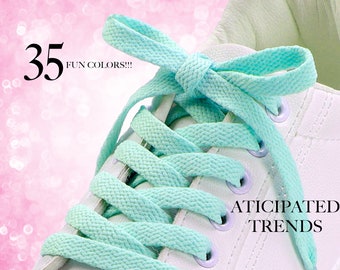 Flat Colorful Shoelaces Many AMAZING COLORS to Choose From We Ship Out Fast From The USA!!!!