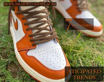 Colorful Rope Braided Shoelaces Great For All Shoes Many AMAZING COLORS Ships Fast From The USA!!!!