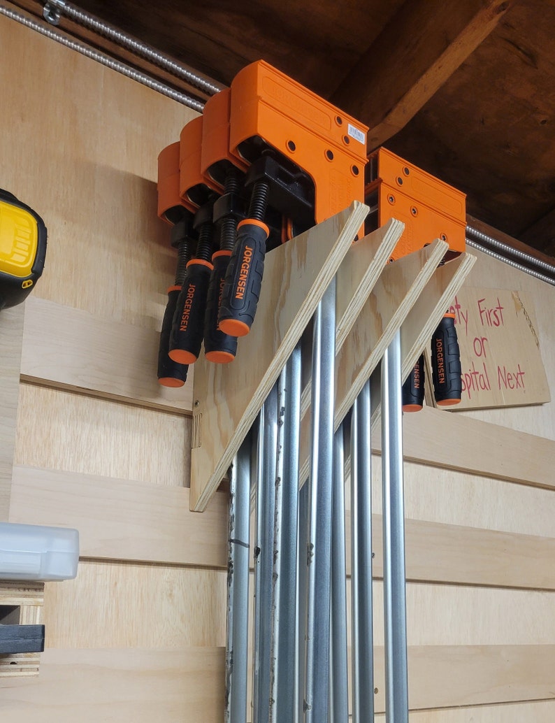 Clamp Storage Organizer for French Cleat Wall, Modular Wall