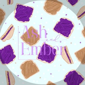 PB&J Sandwich Seamless Pattern