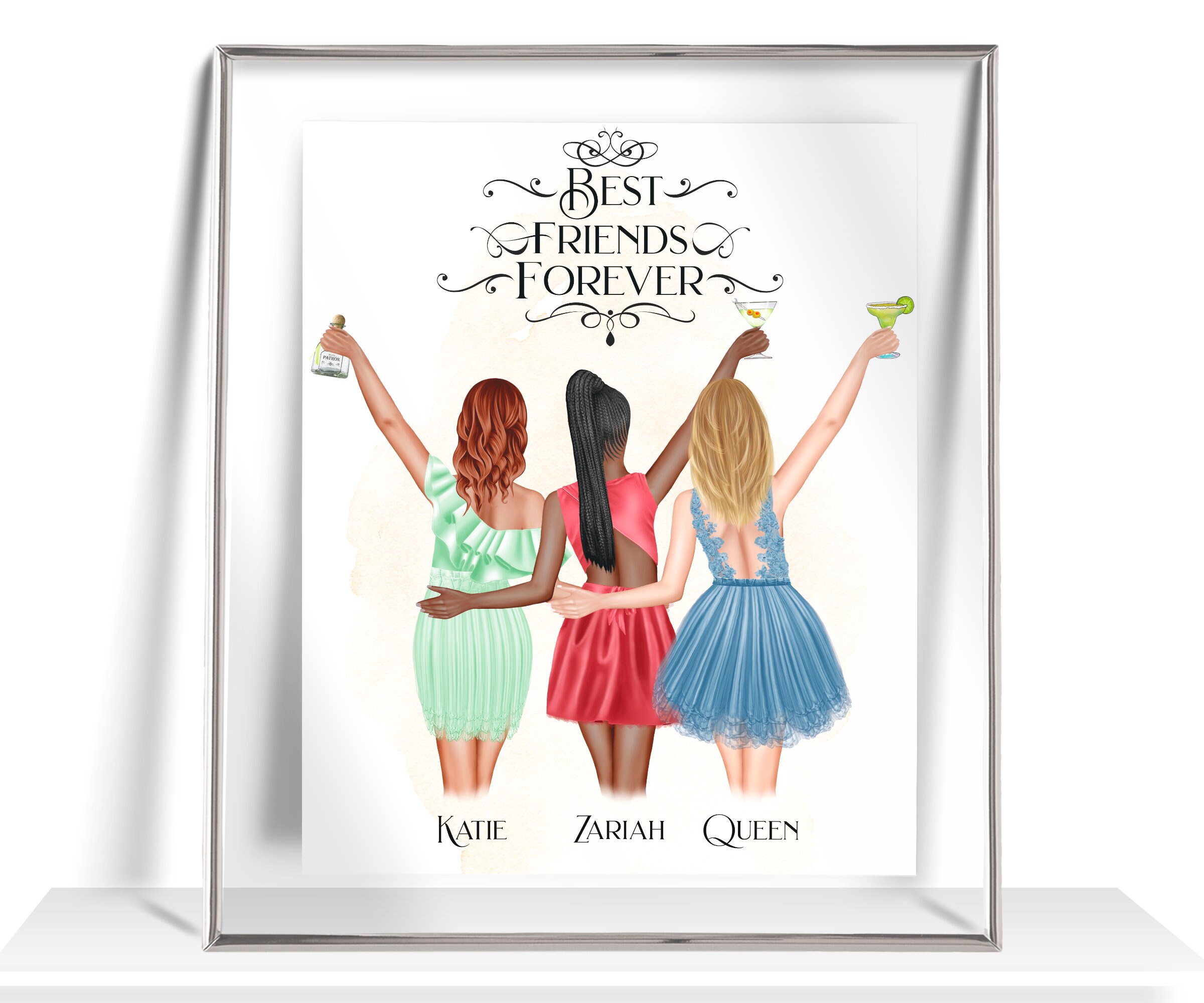 Personalized Soul Sisters Wall Art - Art Print Digital — Glacelis