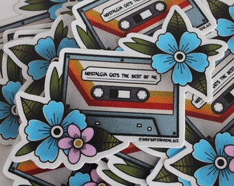 Late Nights In My Car door echte vrienden Geïnspireerde Sticker | Traditionele stijl | 4 "x4" die cut sticker