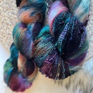 Ready To SHIP, Hand Dyed Yarn , SLAY, Winter Holiday Yarn, Christmas, Gift For Knitter, Gift For Christmas, Crochet Gift, image 5