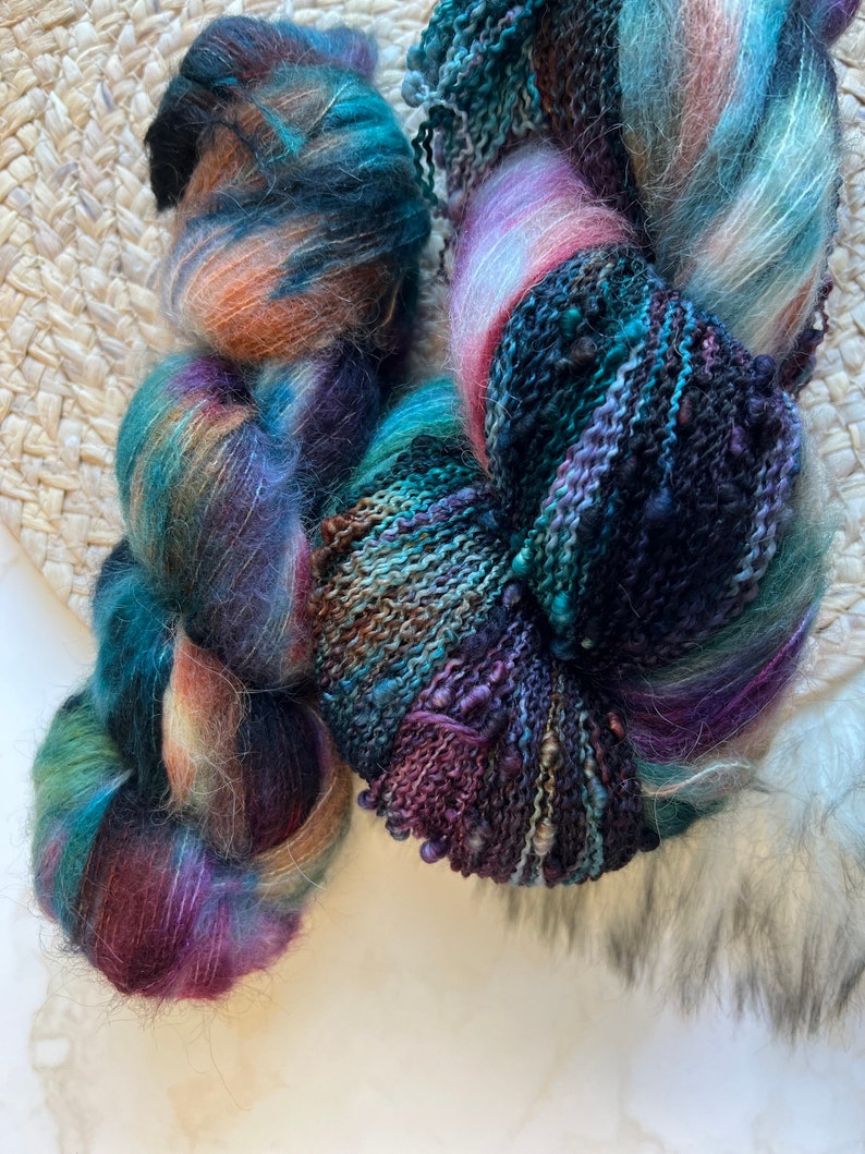 Ready To SHIP, Hand Dyed Yarn , SLAY, Winter Holiday Yarn, Christmas, Gift For Knitter, Gift For Christmas, Crochet Gift, image 5