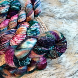 Ready To SHIP, Hand Dyed Yarn , SLAY, Winter Holiday Yarn, Christmas, Gift For Knitter, Gift For Christmas, Crochet Gift, image 3