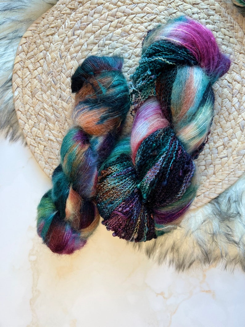 Ready To SHIP, Hand Dyed Yarn , SLAY, Winter Holiday Yarn, Christmas, Gift For Knitter, Gift For Christmas, Crochet Gift, image 4