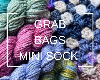 Yarn Grab Bag 10 x 20G Mini Merino Sock Yarn
