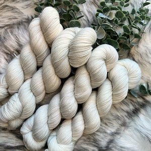 SNOW DROP Tonal, Semi Solid, Hand Dyed Yarn - Made-To-Order